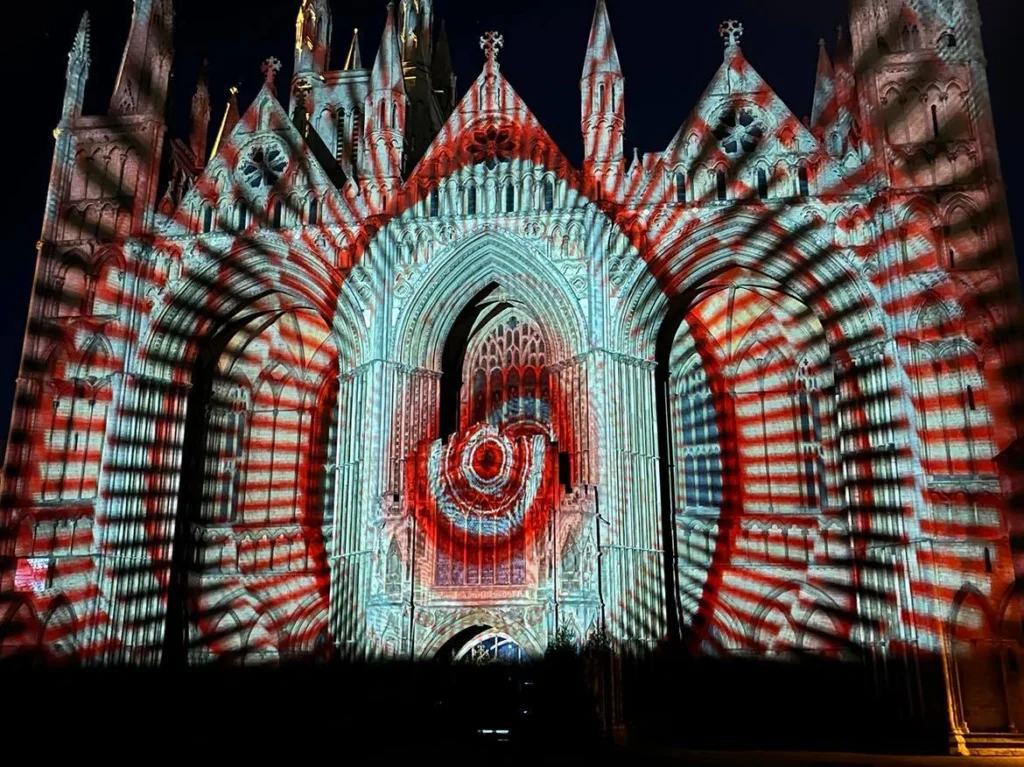 Peterborough Cathedral wows with visually stunning light and sound show