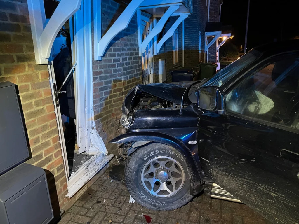 Drink drive arrest after car ploughs into Cambridgeshire house