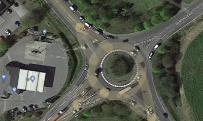 Aerial view of Ely roundabout GOOGLE