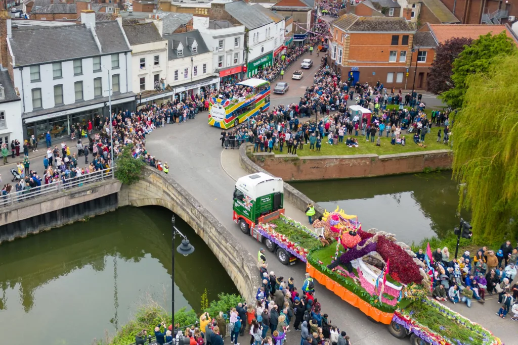 The Spalding Flower Parade.