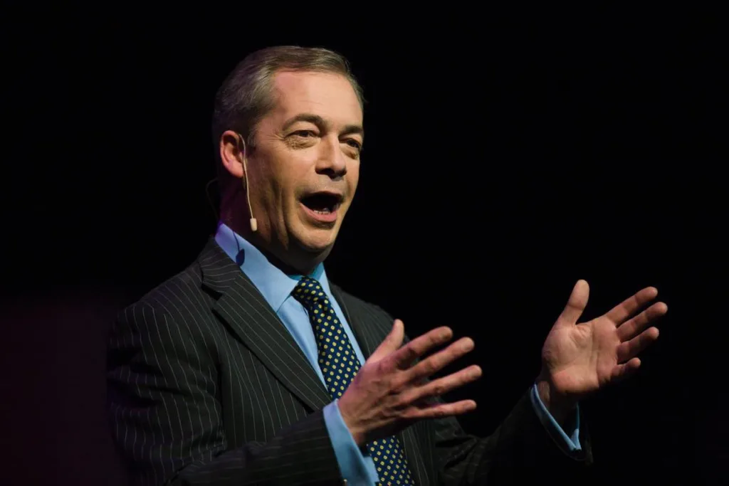 Nigel Farage has invited a hand-picked crop of around 100 guests to the Bourges Boulevard club house, Peterborough, where TV cameras have been setting up for much of the afternoon.