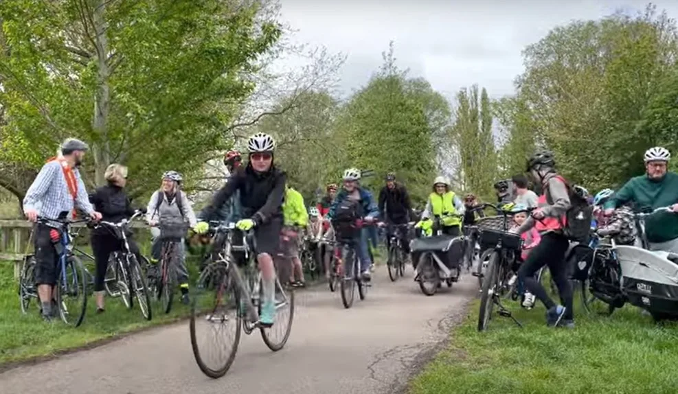 Nearly 800 people cycled from Cambridge to Reach Fair on the May Day Bank Holiday, with many undertaking the ride for the first time. 
