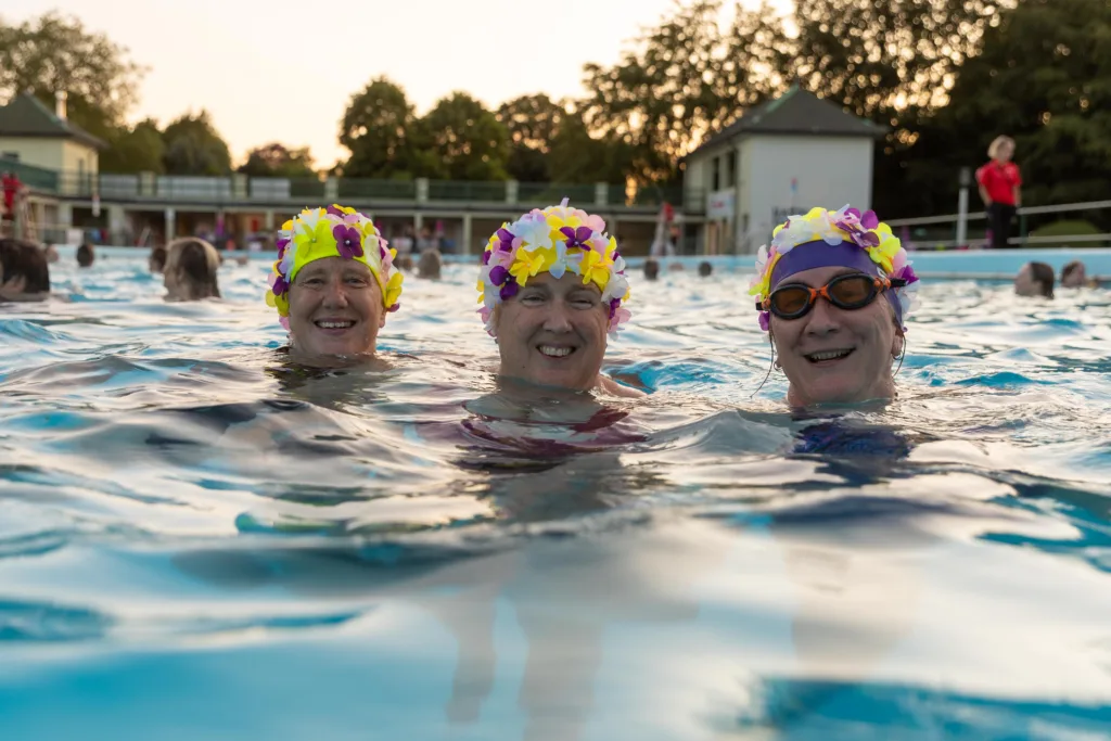 Sunrise swim celebrates the longest day at Peterborough Lido