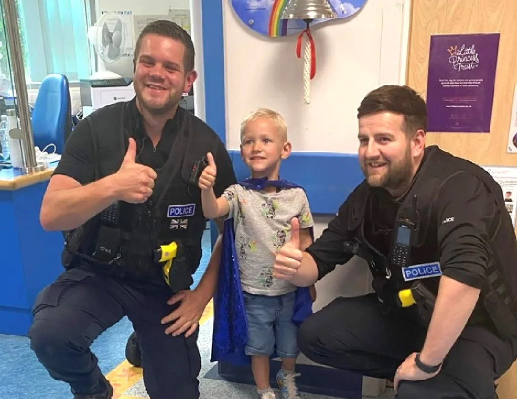 Doctors give Max the gift of life – police give him the gift of love