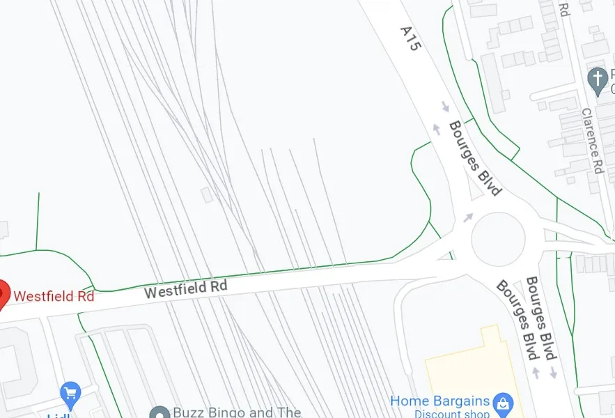The victim, a woman in her 30s, was attacked at some point between 2.30am and 3.50am on Sunday in the underpass between Bourges Boulevard and Westfield Road. IMAGE: Google