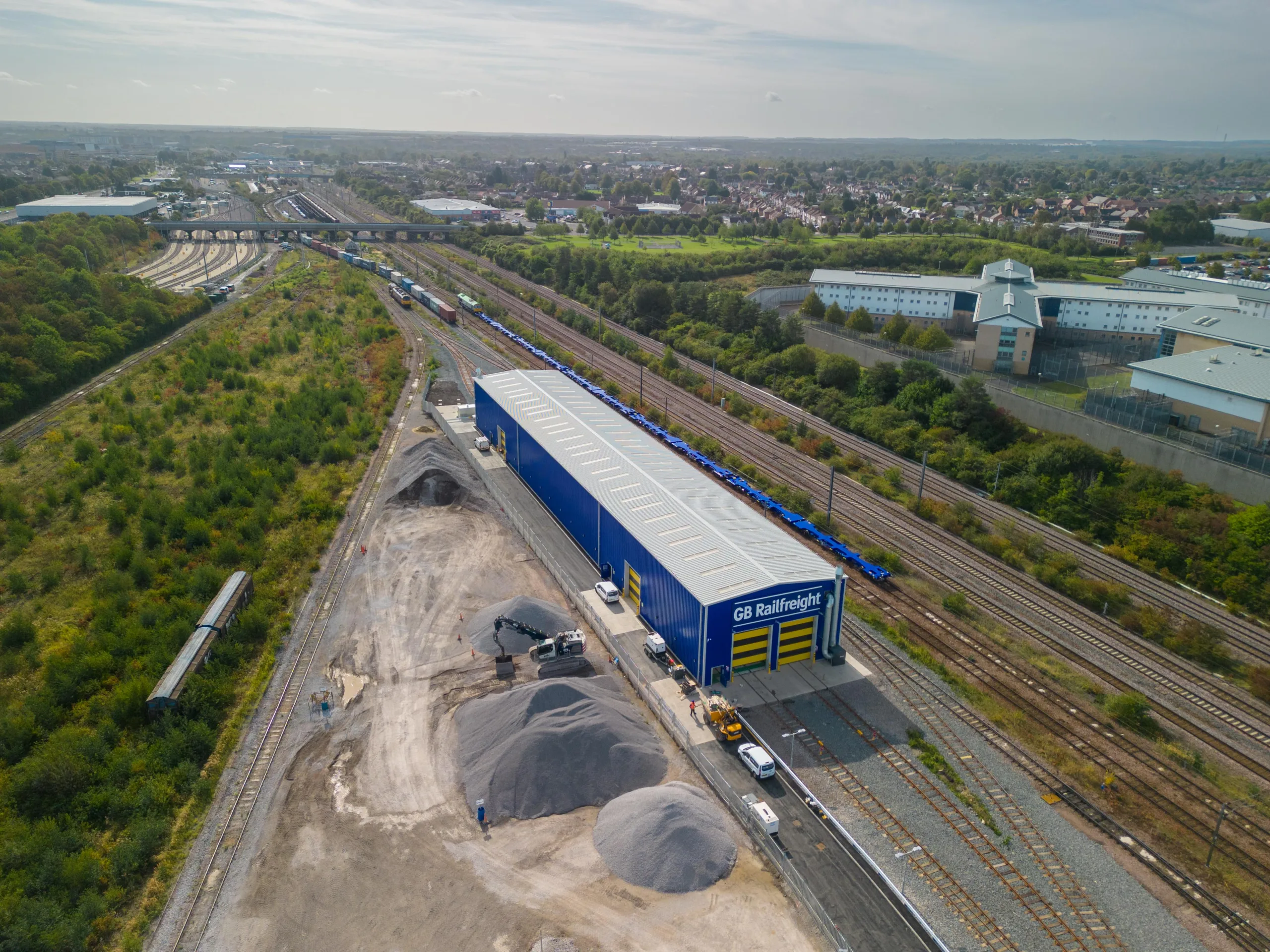 Opening day for £5.75m GB Railfreight (GBRf) state of the art maintenance hub in Peterborough. The company is one of the UK’s largest transporters of consumer and business goods. PHOTO: Terry Harris.