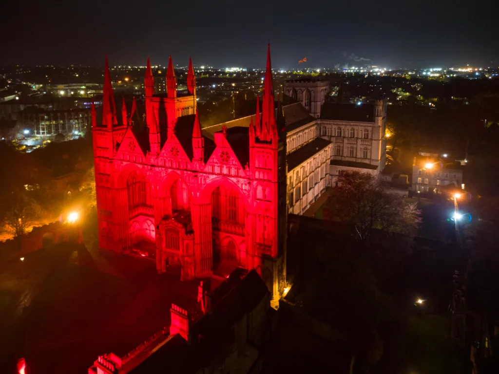 Peterborough Cathedral tribute to end Remembrance Sunday