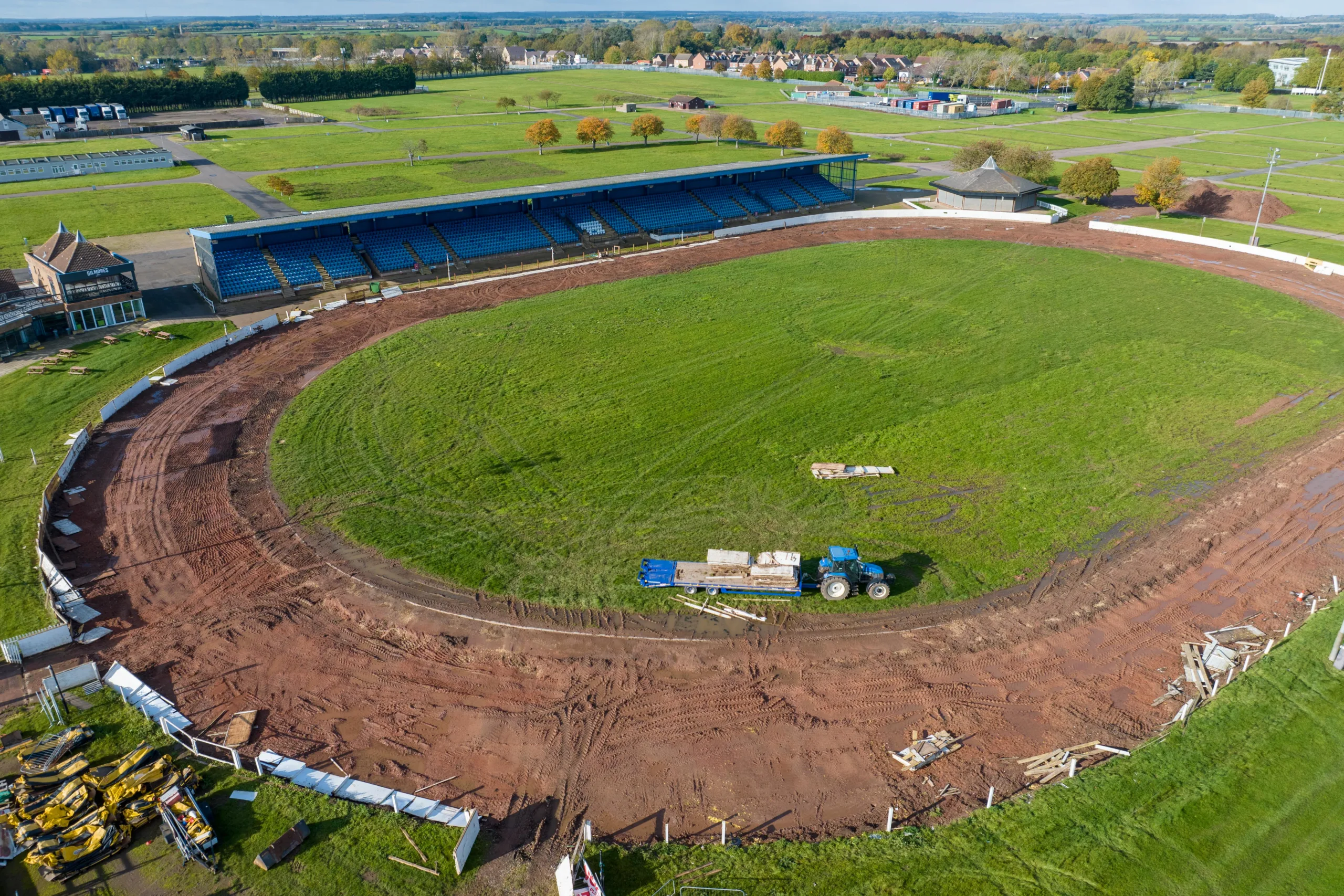 Peterborough Speedway track reduced to sorry state after club given notice to leave. Peterborough Arena, Peterborough Sunday 05 November 2023. PHOTO: Terry Harris for CambsNews.