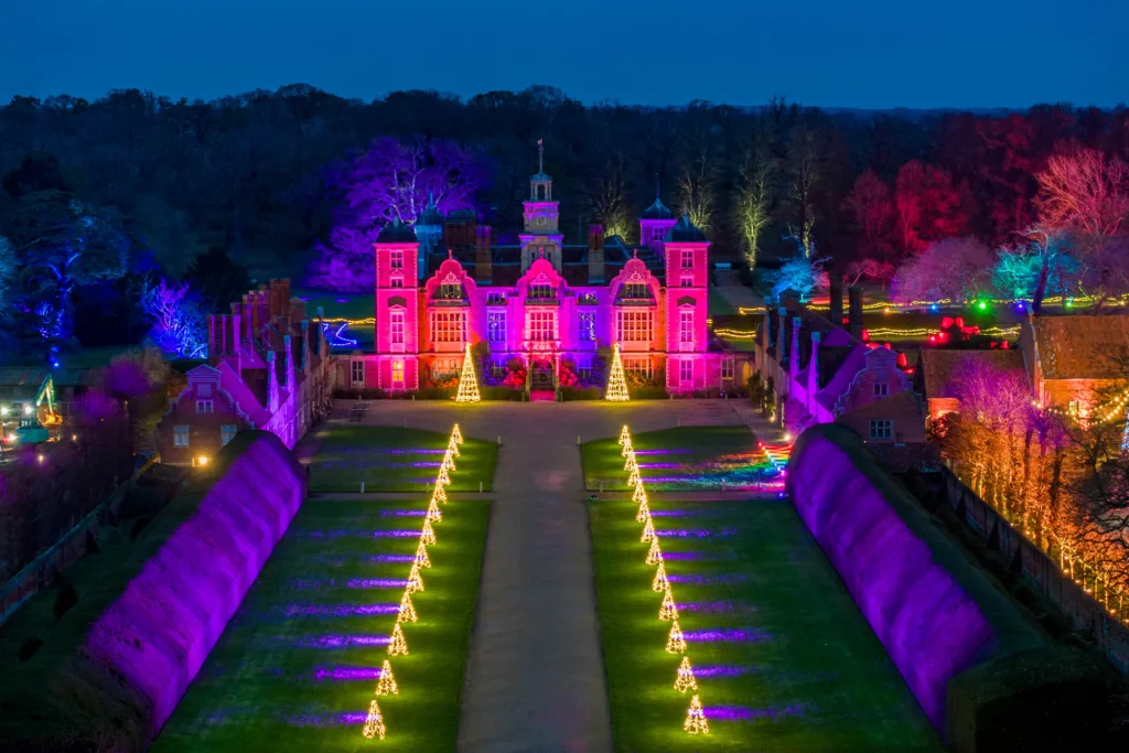 Christmas Lights and Light Trail,Blickling Hall, Blickling
Thursday 07 December 2023. 
Picture by Terry Harris.