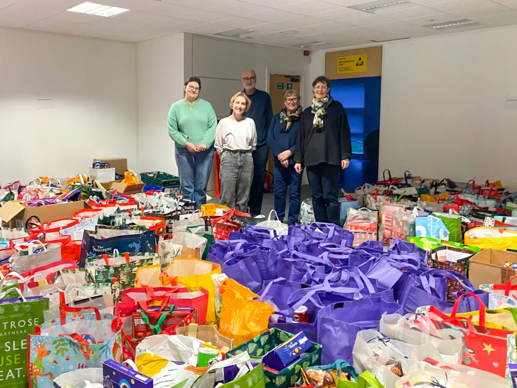 Hampers record for Cambridge City Foodbank – but it’s the busiest Christmas ever