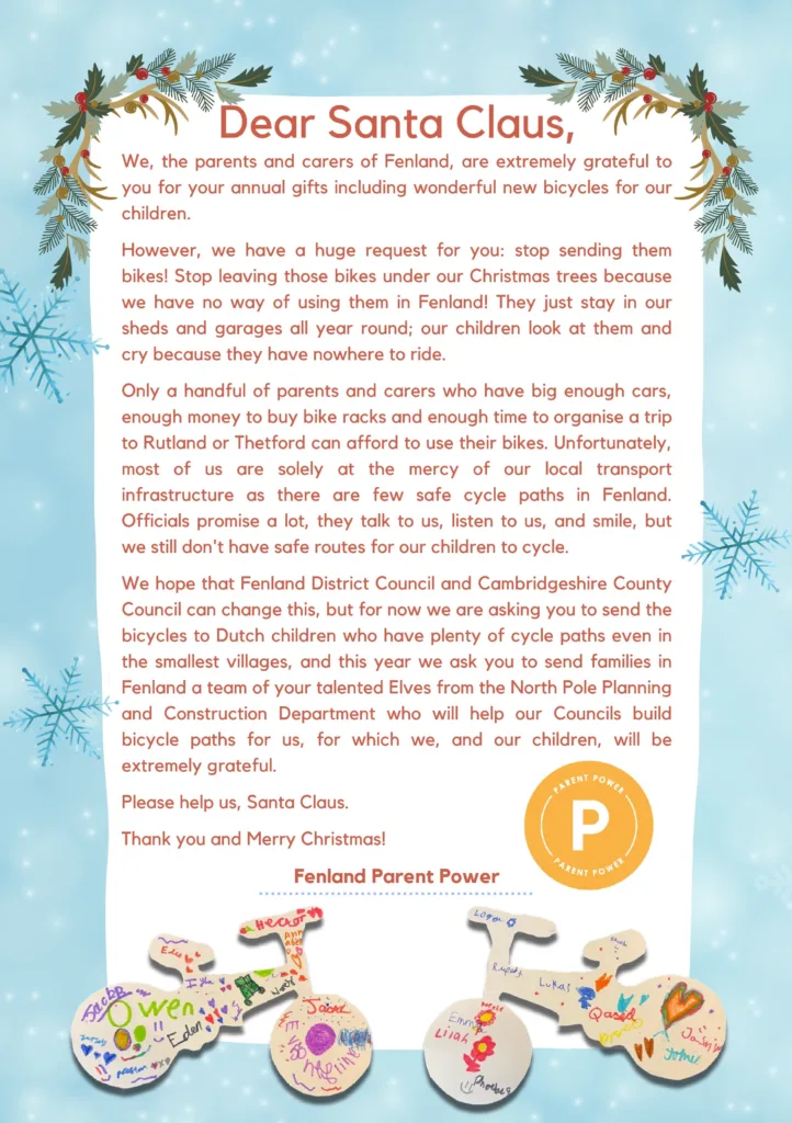 Fenland Parent Power Letter to Santa 