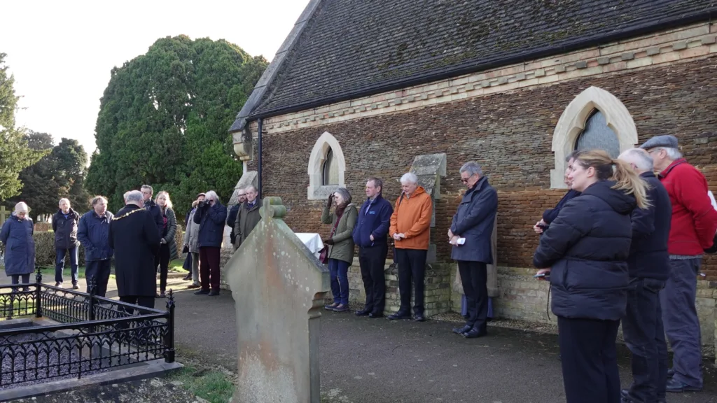 A commemorative board to mark the Abbotts Ripton rail disaster of January 21, 1876, where 13 passengers died, was unveiled today in Huntingdon. 