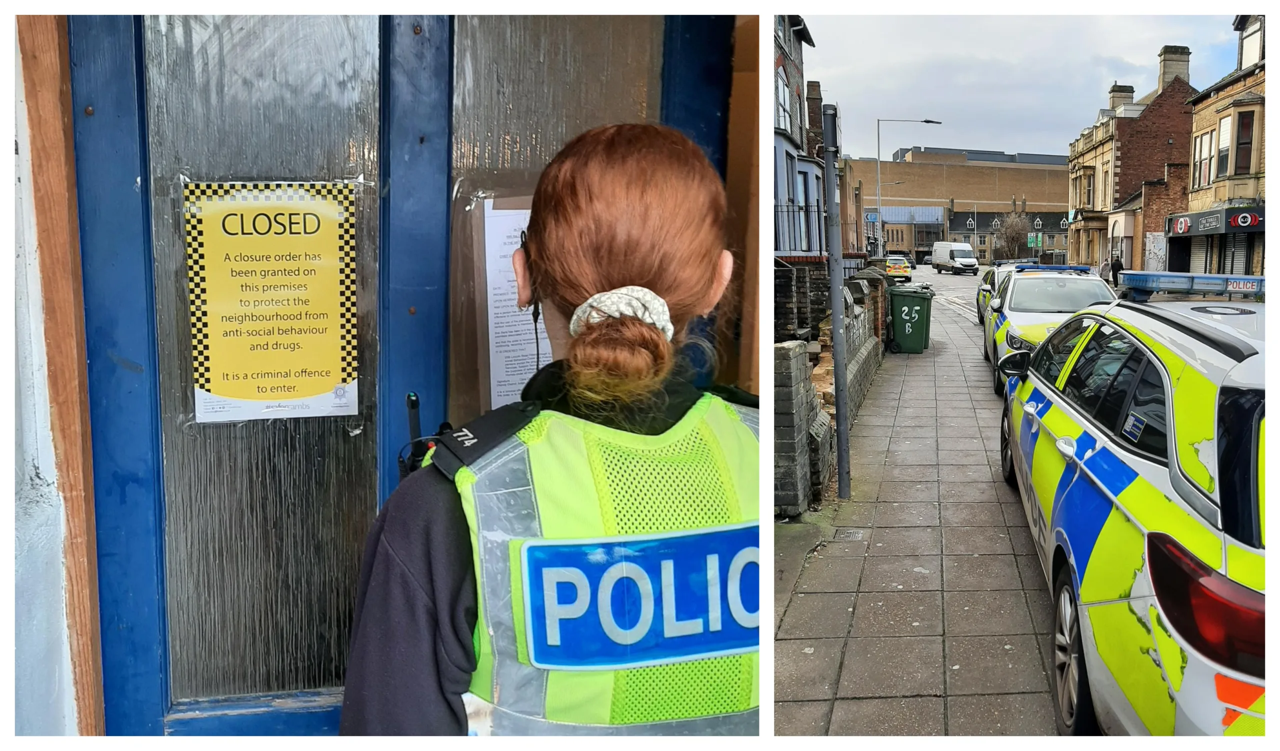 PC Tom Maltby said the closure order was sought after “concerns were brought to our attention about open drug use around the flat and its neighbouring property – flat 25A which also has a partial closure order in place – as well as intimidating and anti-social behaviour.