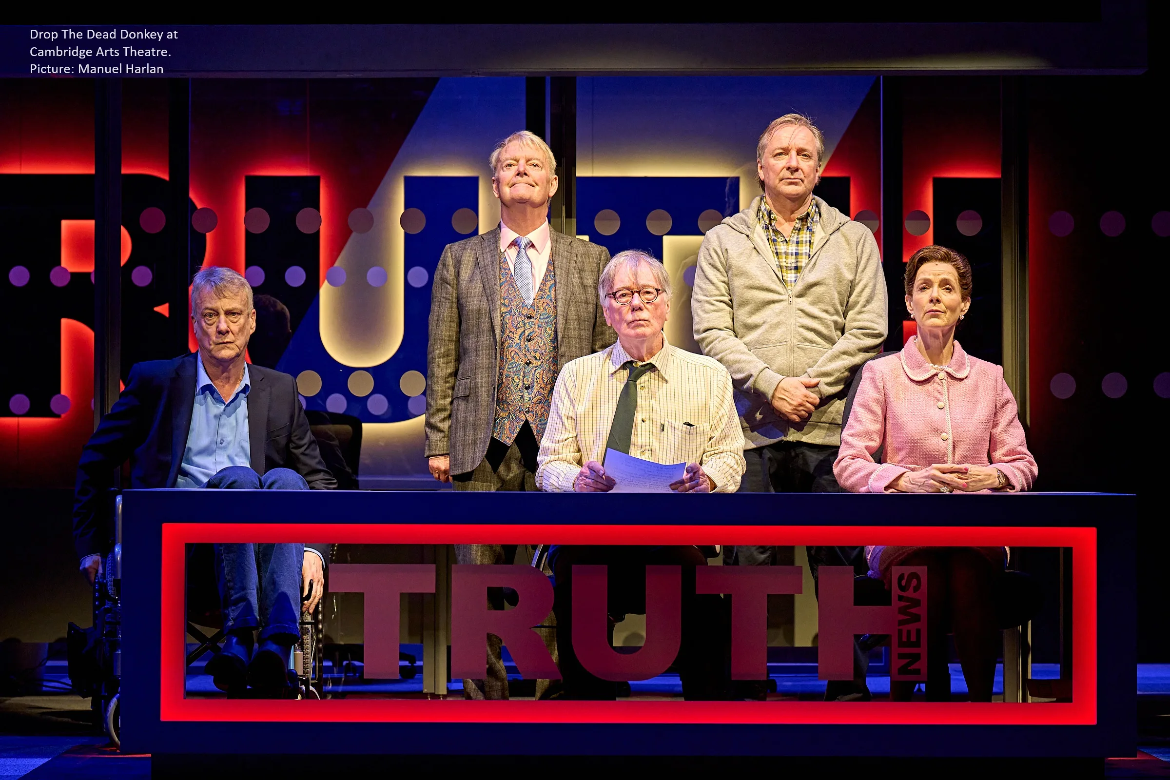 Drop The Dead Donkey is at Cambridge Arts Theatre until Saturday, March 2. Then touring.