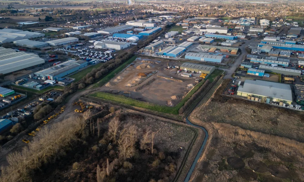 Site for massive Wisbech incinerator ,  Wisbech Saturday 24 February 2024. Picture by Terry Harris.