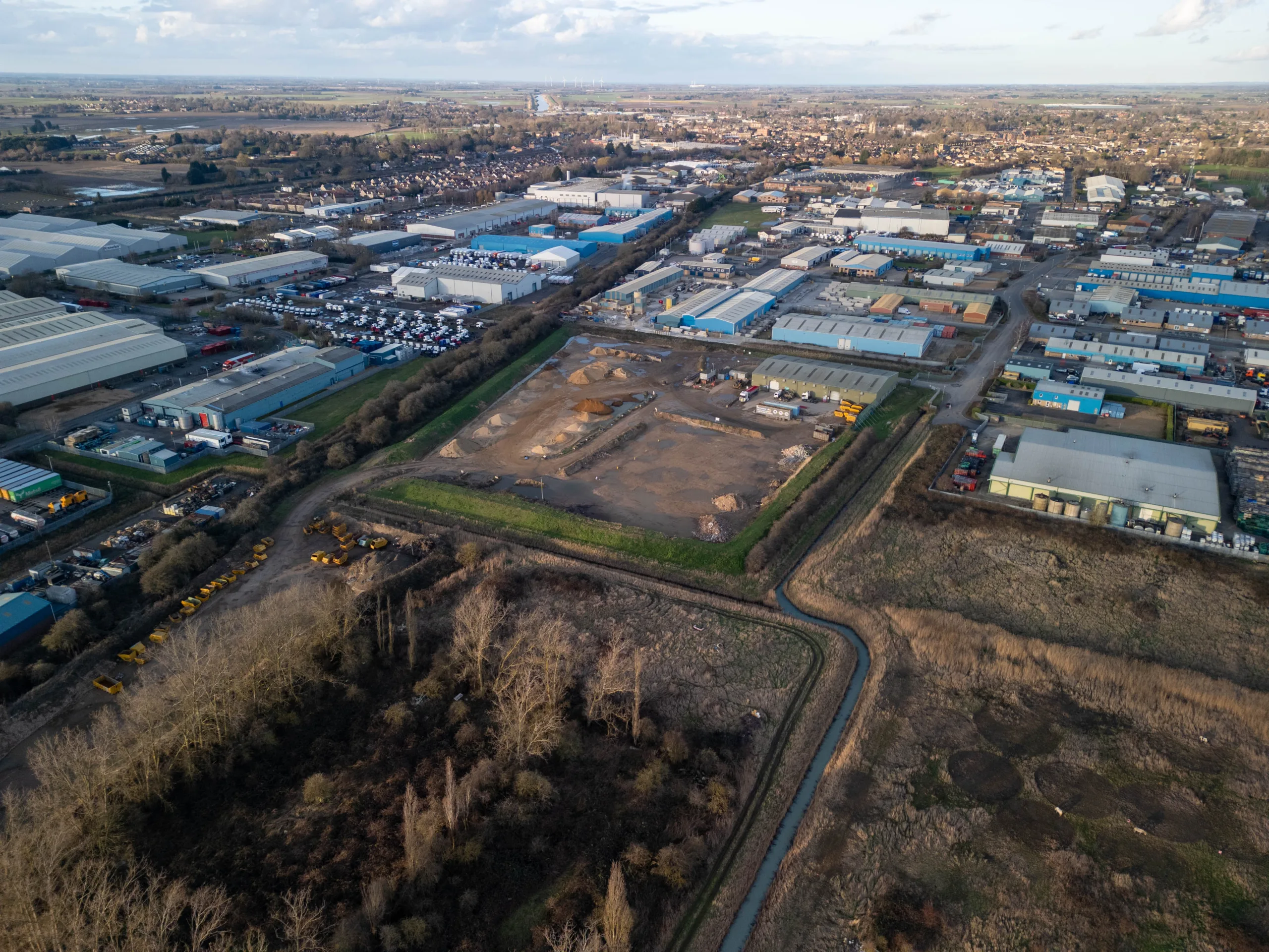 Site for massive Wisbech incinerator ,  Wisbech Saturday 24 February 2024. Picture by Terry Harris.