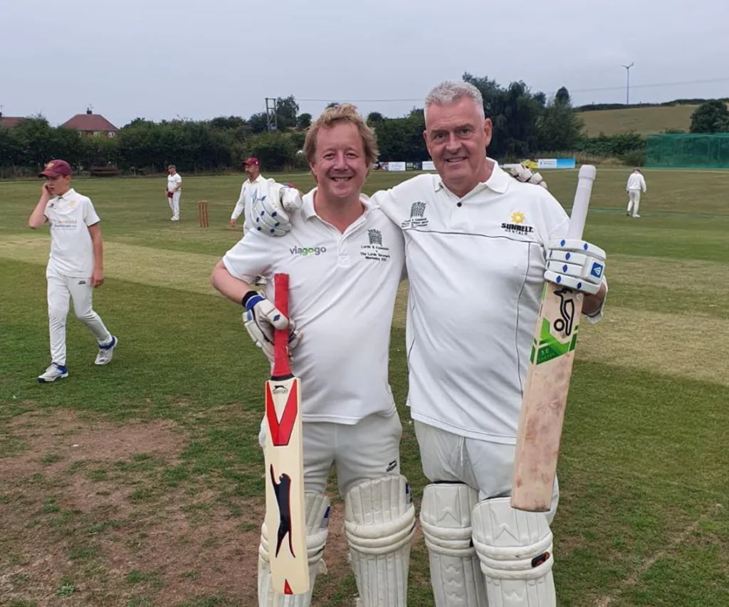 Cricket chum: Paul Bristow MP and Lee Anderson MP. 