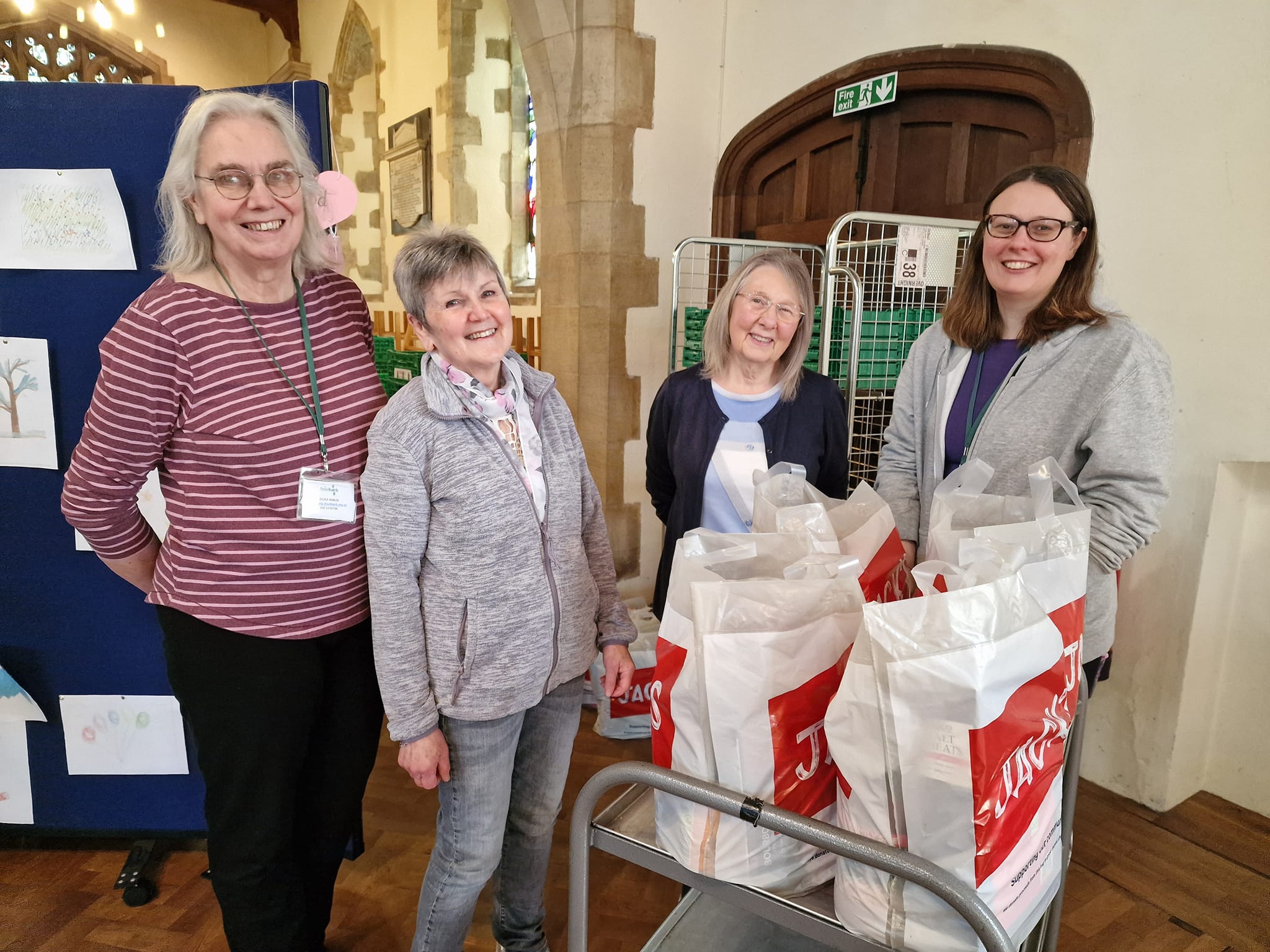 Some of the “amazing volunteers who give so much to serve the Trussell Trust food bank in Chatteris” were the words accompanying this photo posted earlier this month by the parish church.