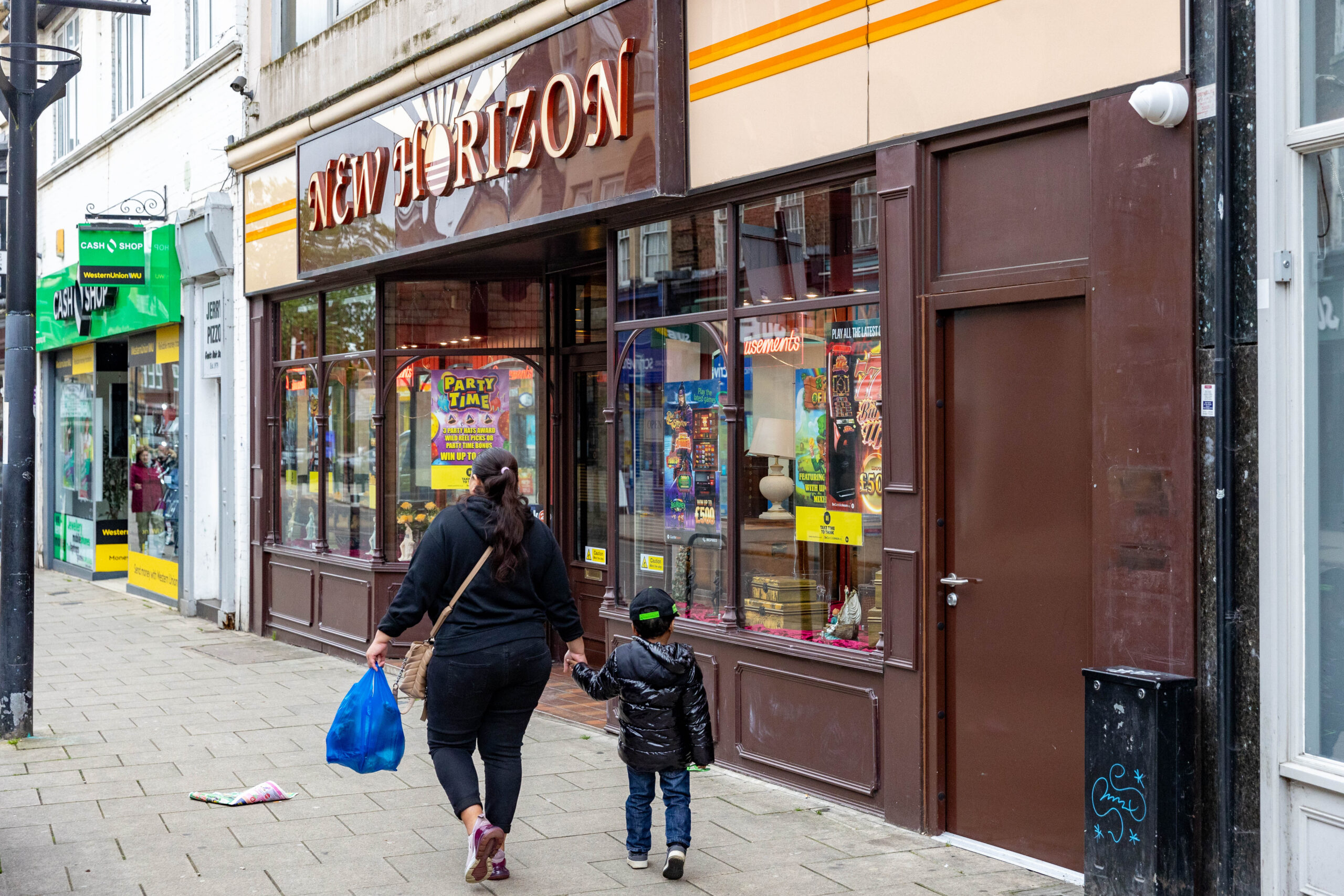 ‘No more gambling shops - it is time to stop the rot and take back control of our city centre,’ says Andrew Pakes, Labour candidate for Peterborough at the General Election. Above: Part of our journey through the city spotting betting shops and slot arcades. PHOTO: Terry Harris