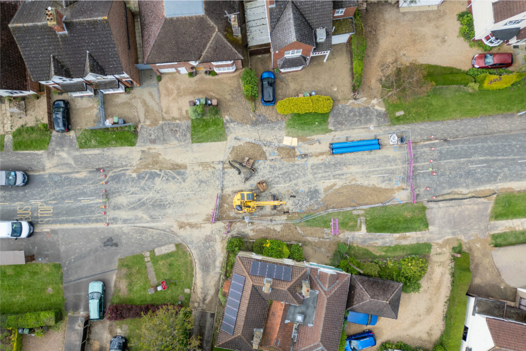 Clear-up begins in Peterborough after burst water main ruins Bank Holiday