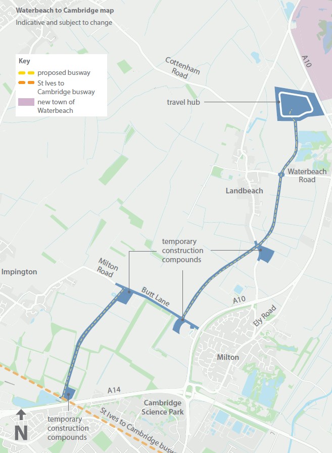 Residents are asked to have their say on the Waterbeach to Cambridge transport scheme, that will support thousands of new homes being built in the new town and provide quick and easy options to avoid travelling on the busy A10.