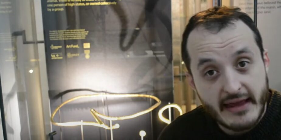 Phil from Ely Museum explains the gold torc in a ‘history for home’ video made for YouTube 3 years ago