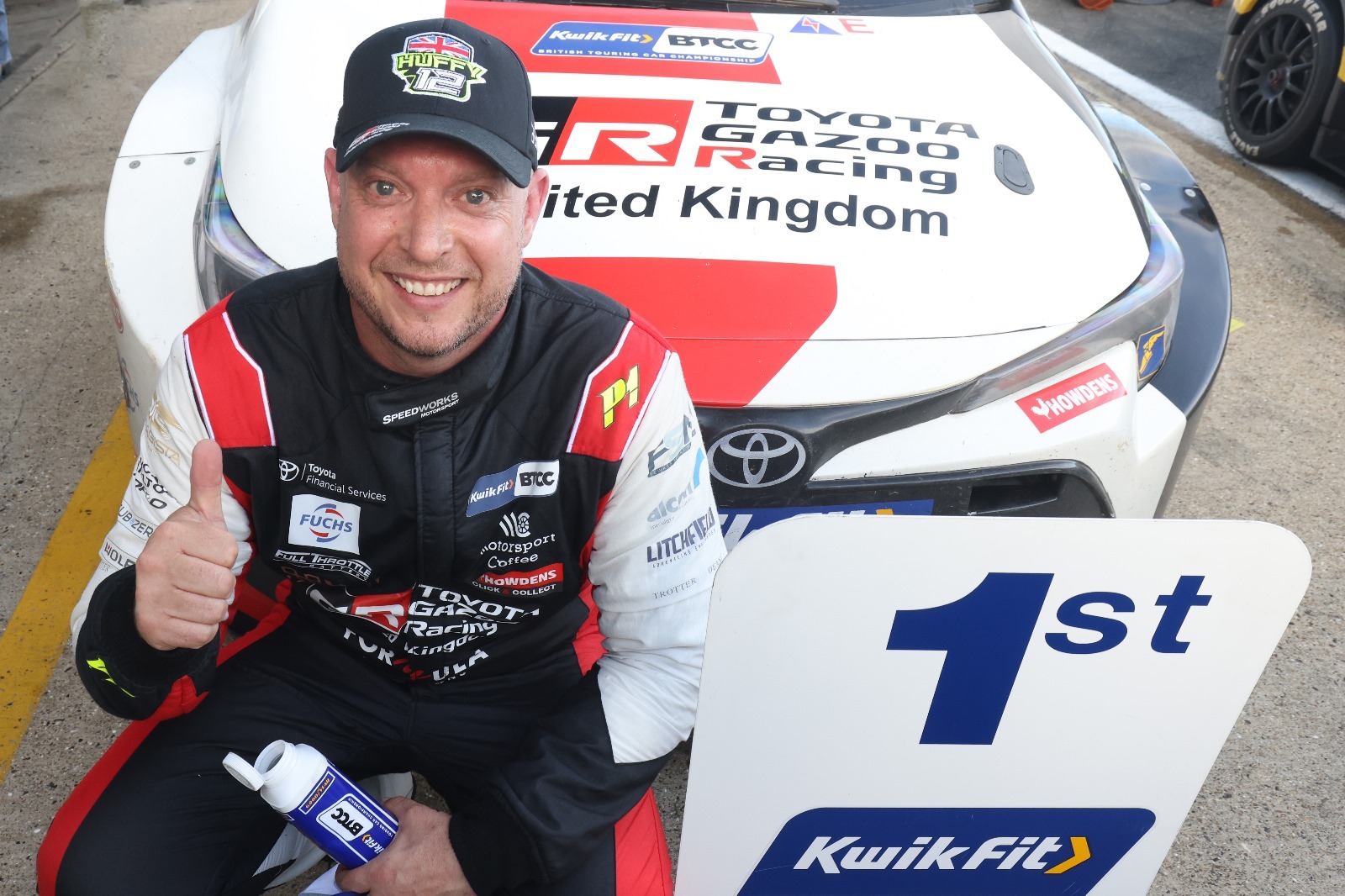 The TOYOTA GAZOO Racing UK driver Rob Huff was wheel-perfect in a thrilling finale at the Norfolk venue as he fought his way from 14th on the grid to claim a famous victory PHOTO: Jakob Ebrey Photography