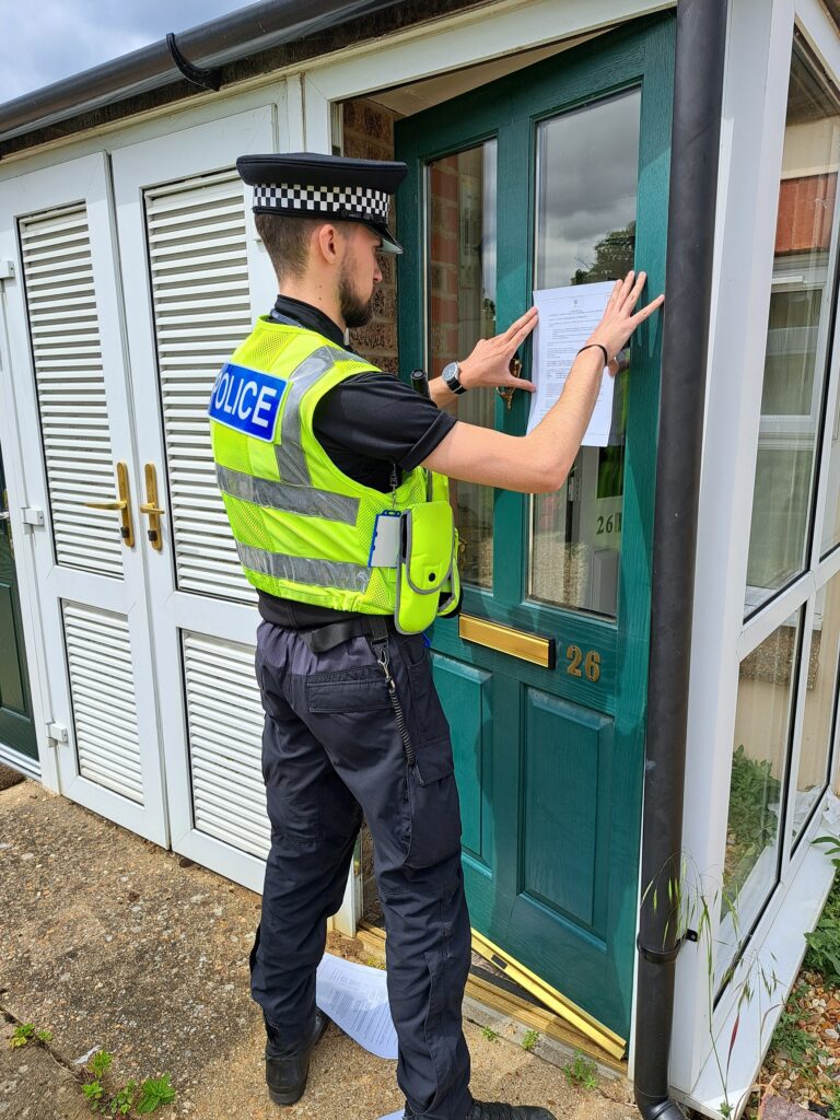 A closure order was issued to 26 Militia Way today (5 June) after a successful application from East Cambridgeshire neighbourhood officers to Peterborough magistrates’ court.