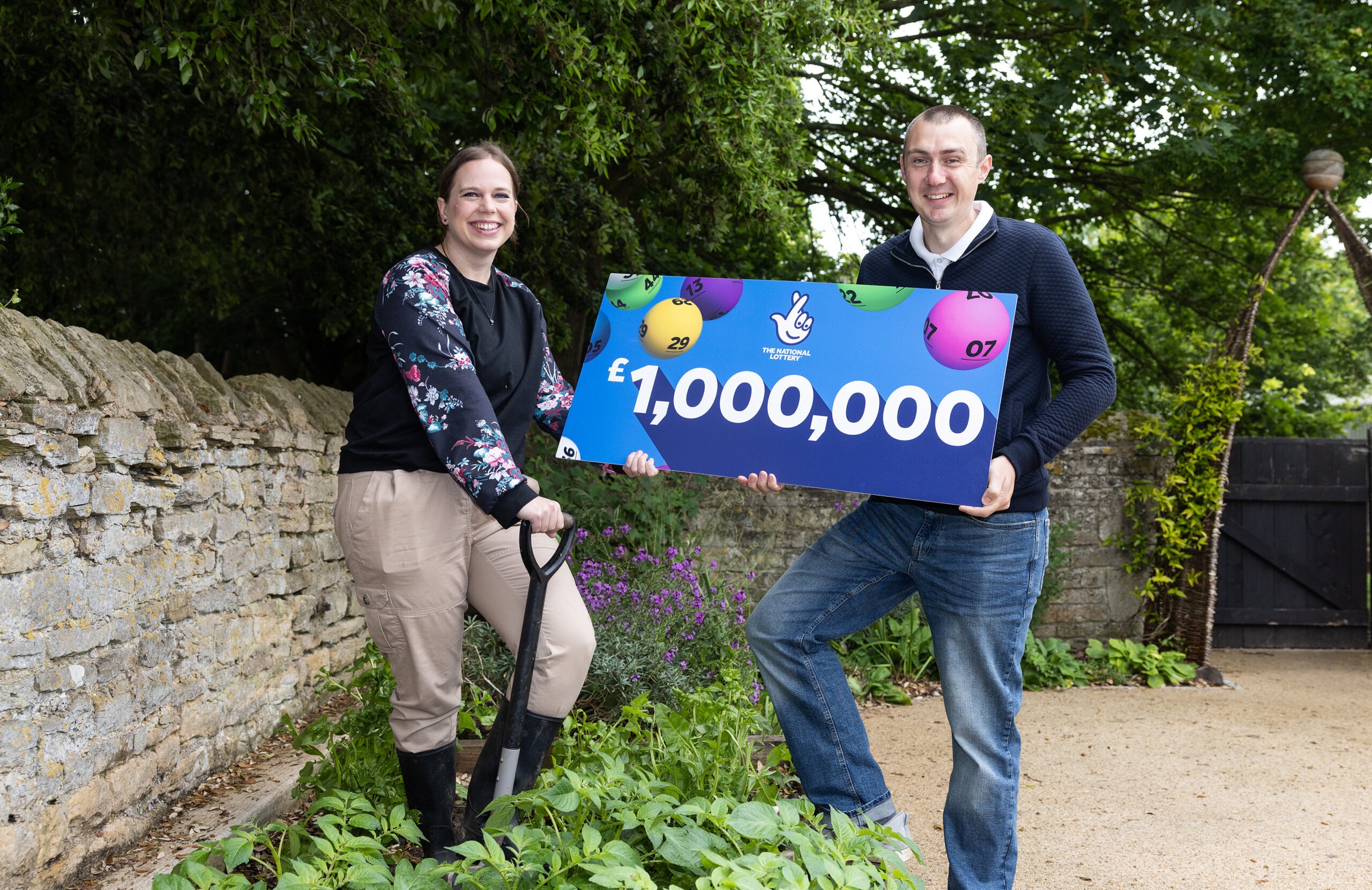 Time now for a touch of ‘the good life’ for Cambridgeshire couple Graeme White and his wife, Katherine, after winning £1m on the National Lottery