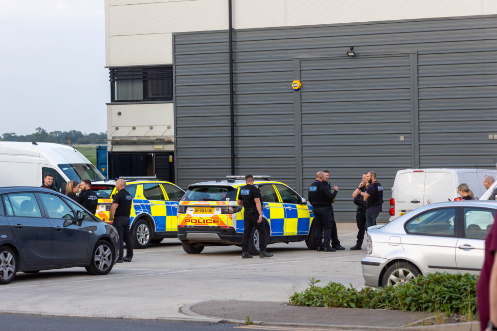 Drugs raid at Yaxley near Peterborough industrial unit