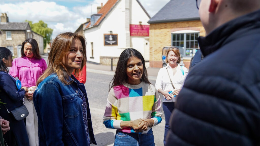 Akshata Murty took along Lucia Hunt, wife of the Chancellor, Jeremy Hunt, and Susie Cleverly, wife of the Home Secretary, James Cleverly to support Lucy Frazer