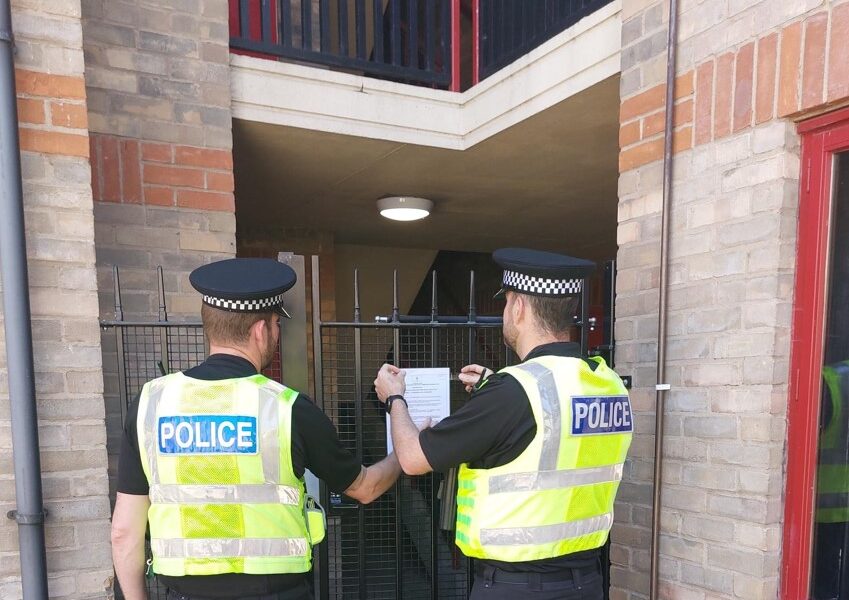 The closure order was issued to 4 St George’s Court today (27 June) after a successful application from Huntingdonshire Neighbourhood officers to Huntingdon Magistrates’ Court.