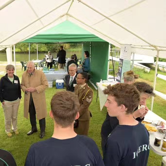 His Royal Highness The Duke of Gloucester, accompanied by the Lord Lieutenant of Cambridgeshire Julie Spence, enjoyed a visit to the Isle of Ely Rowing Club. PHOTO: Rob Morris 