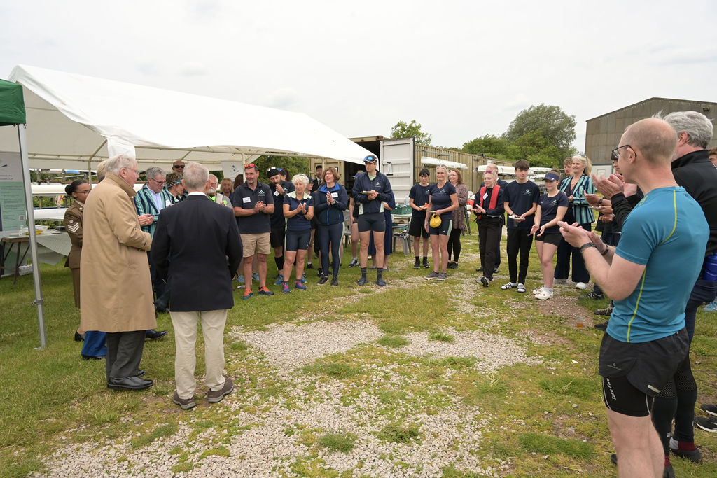 His Royal Highness The Duke of Gloucester, accompanied by the Lord Lieutenant of Cambridgeshire Julie Spence, enjoyed a visit to the Isle of Ely Rowing Club. PHOTO: Rob Morris 