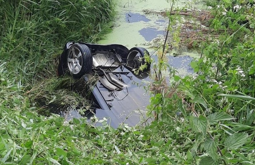 Scene of the river rescue at Westmoor Drove, Littleport. PHOTO: Cambridgeshire police