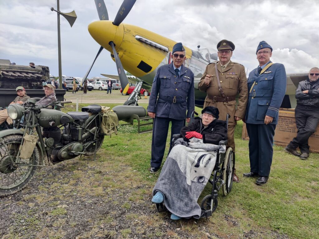 Hilton Park Care Home in Bottisham arranged for Dorothy Smith, 104, to visit the event at Bottisham Airfield Museum.