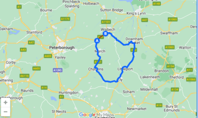 National Highways suggested diversions once the A47 is closed for two nights between Wisbech and Guyhirn. IMAGE: Google