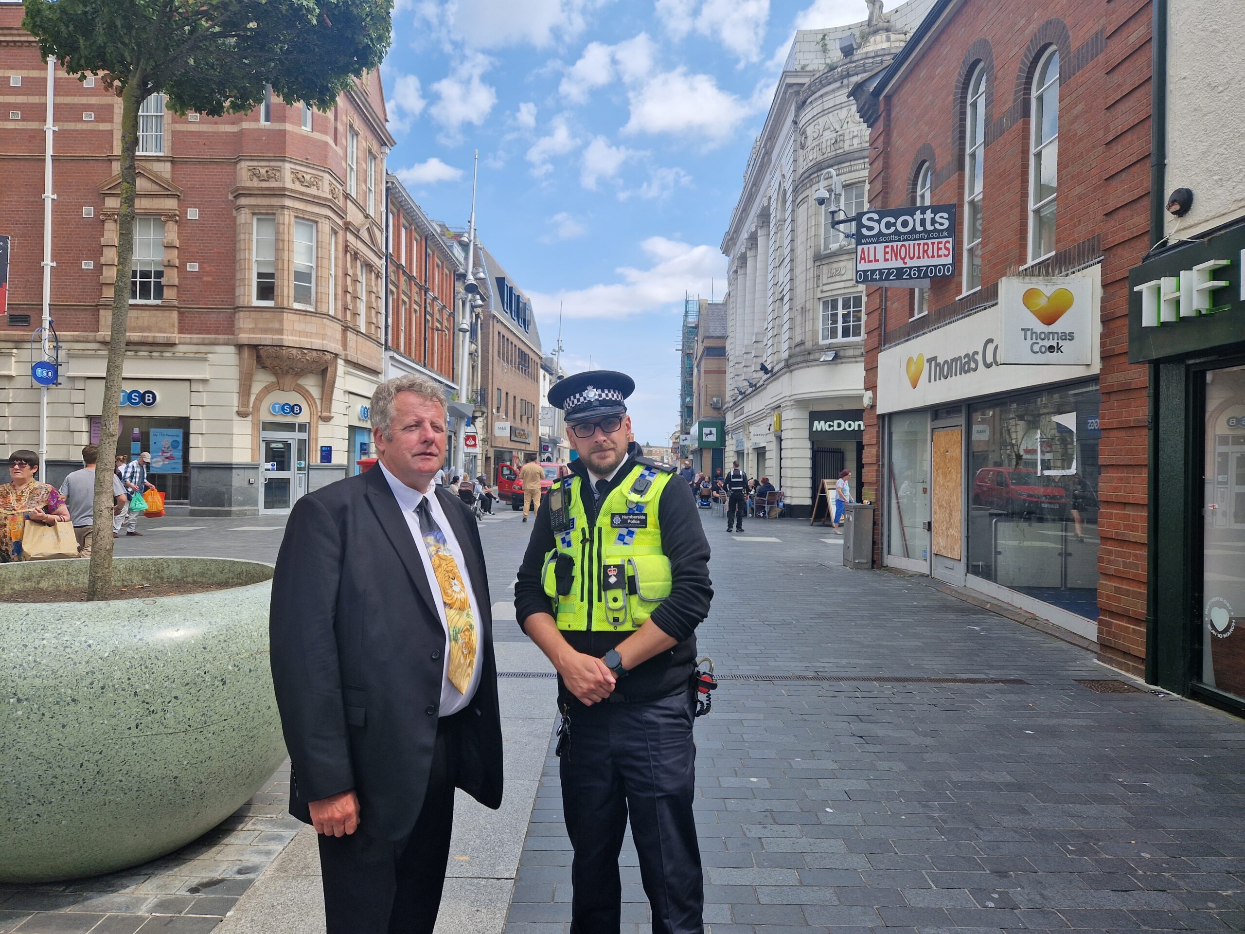 Cllr Shepherd and Chief Supt Paul French