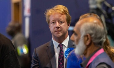 Paul Bristow awaiting result of the count in Peterborough. Photo: Terry Harris