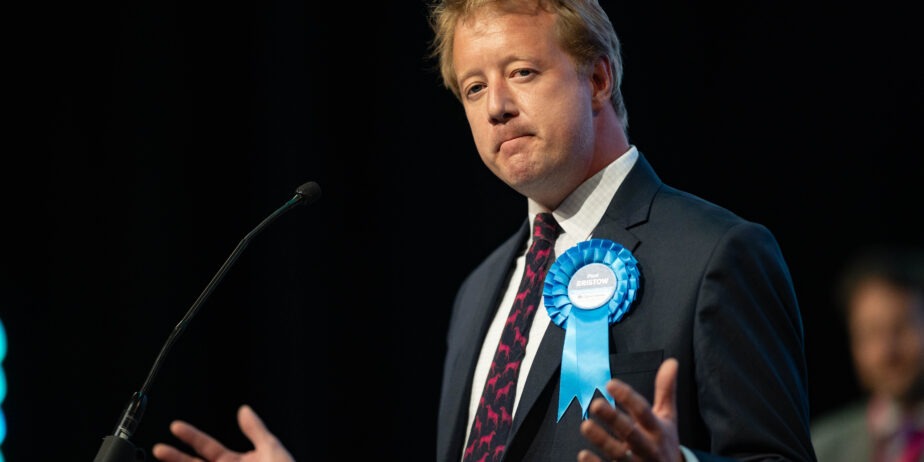 Paul Bristow awaiting result of the count in Peterborough. Photo: Terry Harris