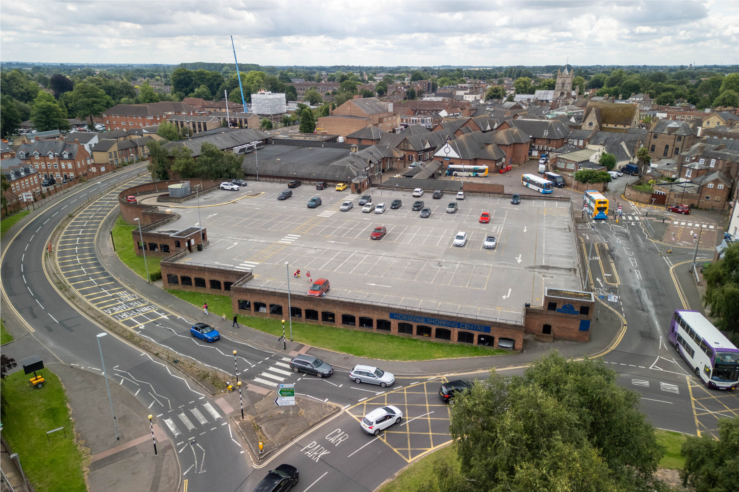 Horsefair car park. Town Centre, Wisbech Tuesday 23 July 2024. Picture by Terry Harris