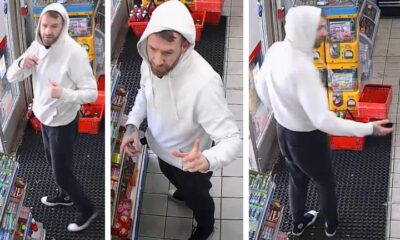 CCTV images of a man wanted in connection with a robbery in Huntingdon have been released by Cambridgeshire police.