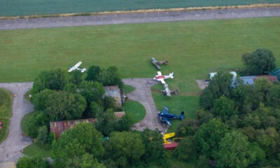 Pilot dies in light aircraft crash at former RAF Spanhoe airfield. Picture by Terry Harris for CambsNews