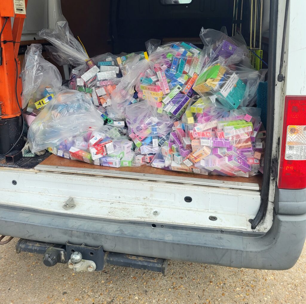 The seizures were made on Monday in a multi-agency operation involving trading standards, Fenland District Council’s licensing team and HMRC. 