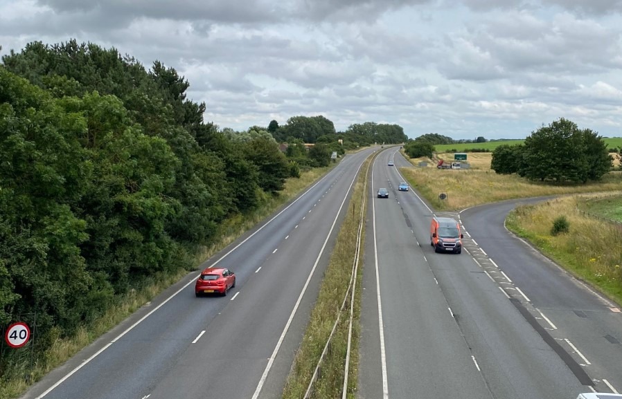 From Monday (29 July), the A1307 there will be one lane closed in both directions for the works – it will involve getting soil samples, stripping back the vegetation, and clearing out the drains.