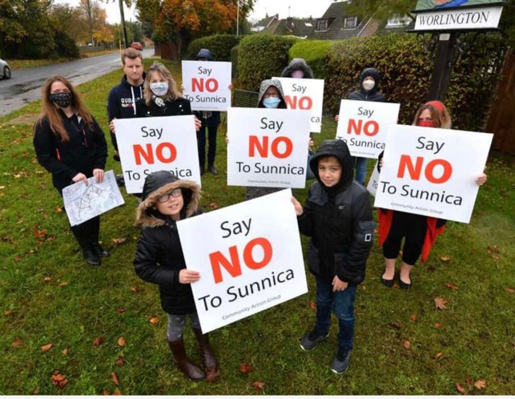 Say NO to Sunnica campaign group has mounted a massive effort to stop the solar farm PHOTO: Say NO to Sunnica 