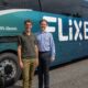 Andreas Schorling, Managing Director of FlixBus UK (left) with Jonathan Ziebart UK Managing Director of Ascendal, Whippet’s parent company