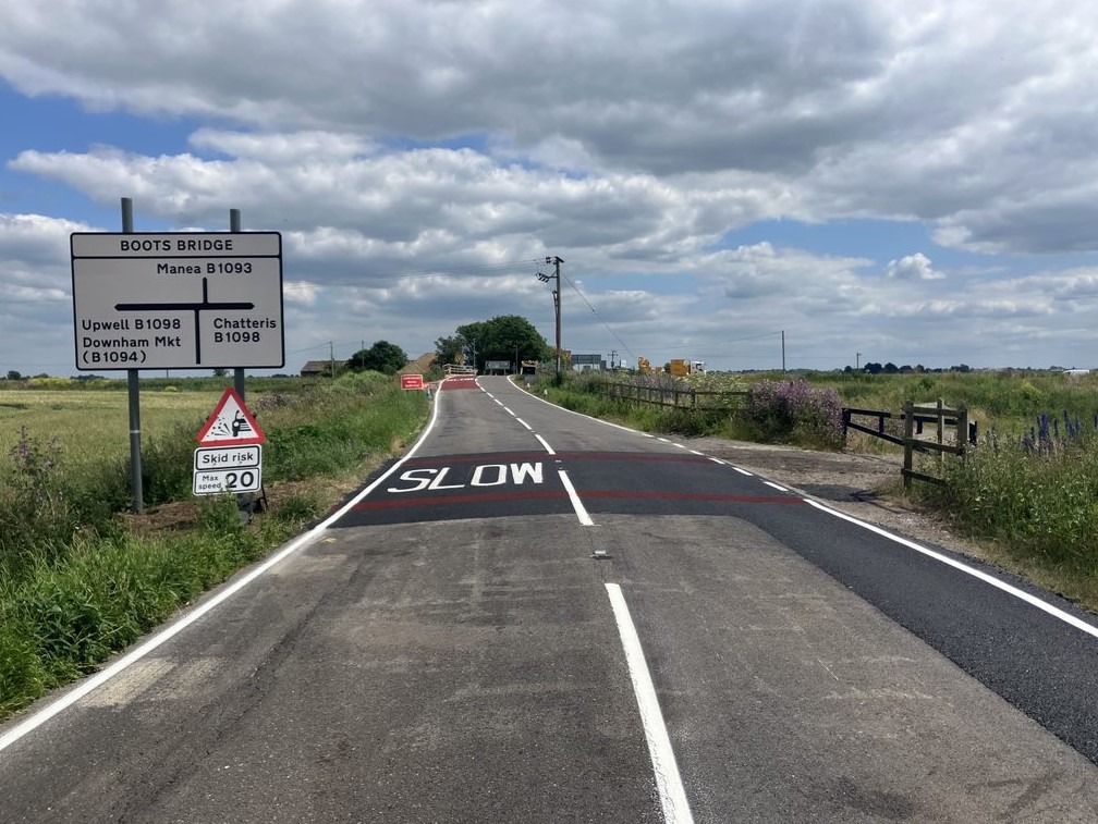 Cambridgeshire County Council says the work carried out at the Boots Bridge junction between Manea and Wimblington was “in response to local concerns to improve road safety”. But more must be done says Cllr Charlie Marks