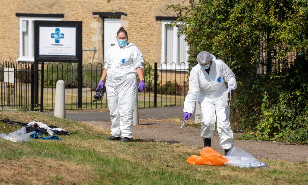 Police are questioning a 17 year old after a triple stabbing in Peterborough in the early hours of Saturday. The stabbings took place in Freston, Paston. PHOTO: Terry Harris