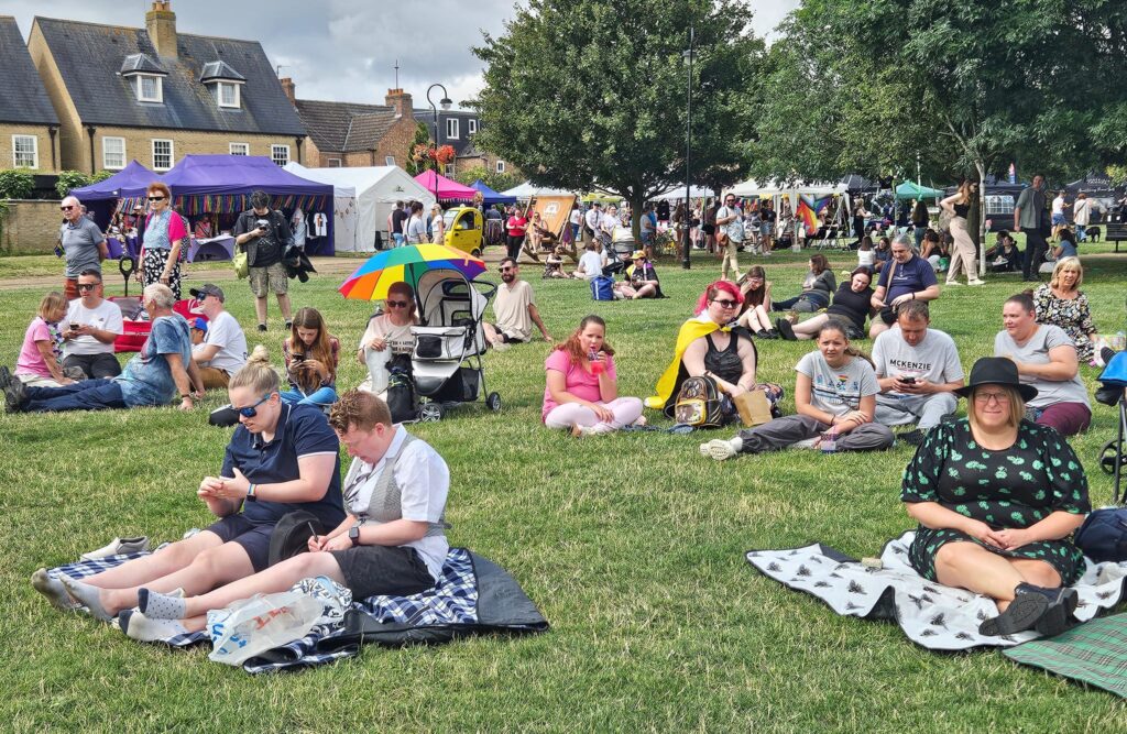 Nearly 60 stalls and 22 performances on stage show how Ely Pride is growing as an important event on the Cambridgeshire LGBT+ calendar. PHOTO: Nicky Still 